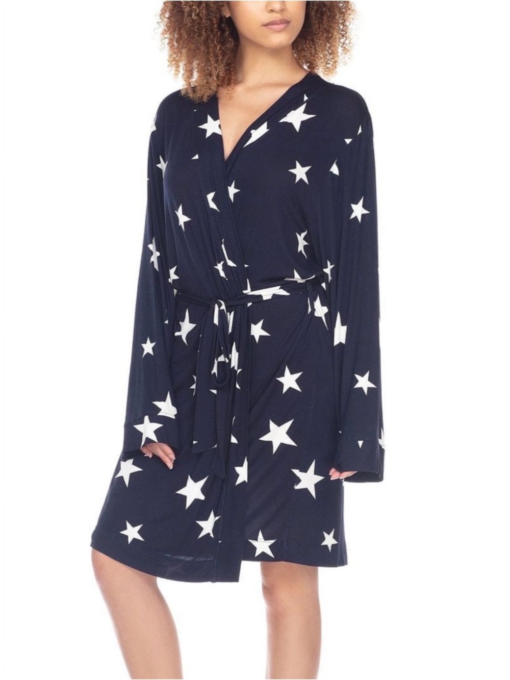 Honeydew Intimates Navy Star Wrap Robe